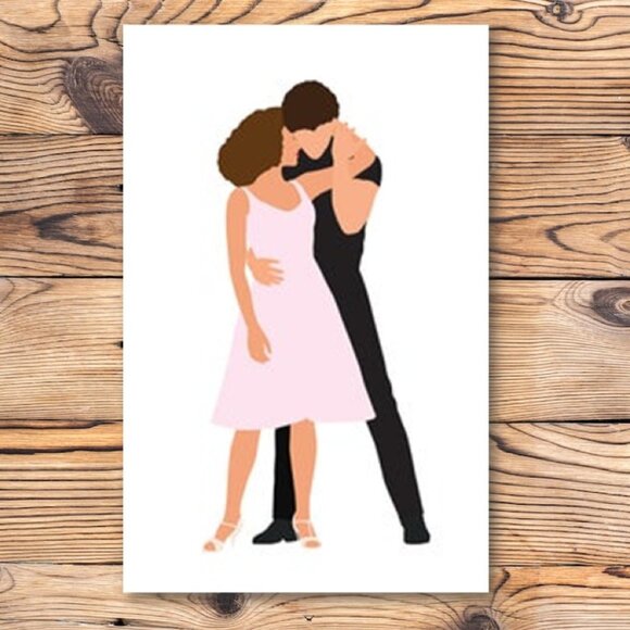 Dirty Dancing Patrick Swayze‎ & Jennifer Grey Refrigerator Locker Fridge Magnet - Picture 1 of 2